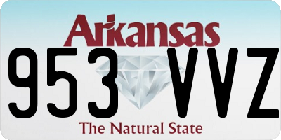 AR license plate 953VVZ