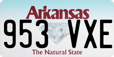 AR license plate 953VXE
