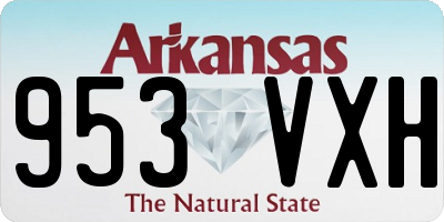 AR license plate 953VXH