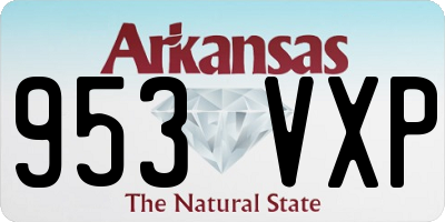 AR license plate 953VXP