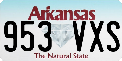 AR license plate 953VXS