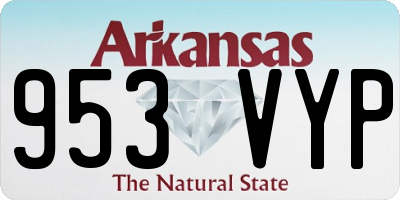 AR license plate 953VYP