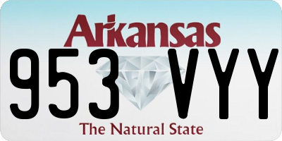 AR license plate 953VYY