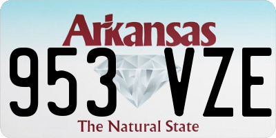AR license plate 953VZE