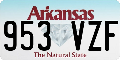 AR license plate 953VZF