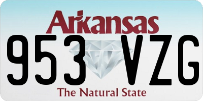 AR license plate 953VZG