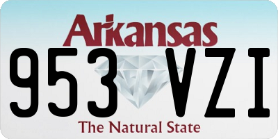 AR license plate 953VZI