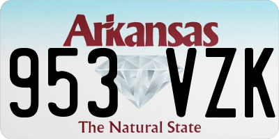 AR license plate 953VZK