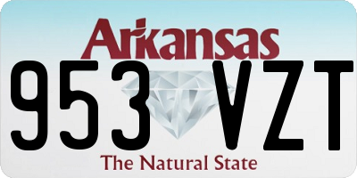 AR license plate 953VZT