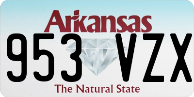 AR license plate 953VZX