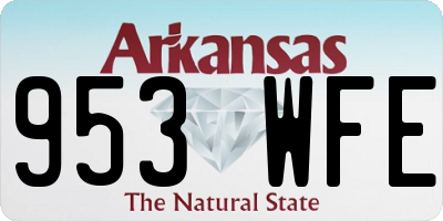 AR license plate 953WFE