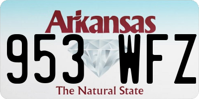AR license plate 953WFZ