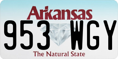 AR license plate 953WGY