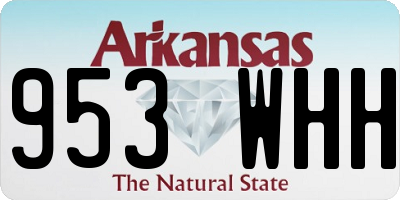AR license plate 953WHH