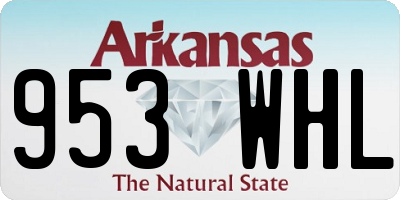 AR license plate 953WHL