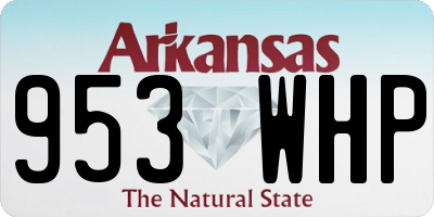 AR license plate 953WHP