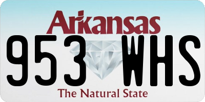 AR license plate 953WHS