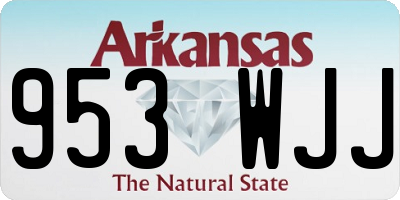 AR license plate 953WJJ