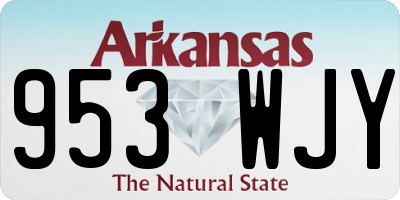 AR license plate 953WJY