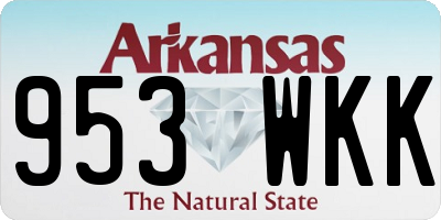 AR license plate 953WKK