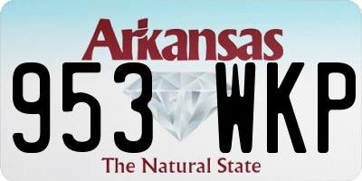 AR license plate 953WKP