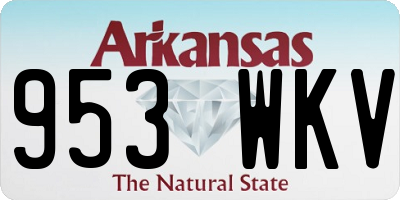 AR license plate 953WKV