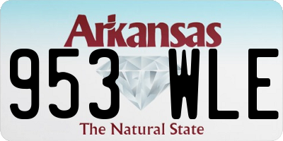 AR license plate 953WLE