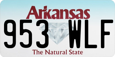 AR license plate 953WLF