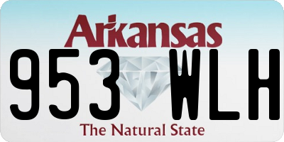 AR license plate 953WLH