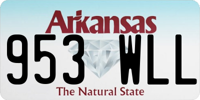 AR license plate 953WLL
