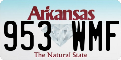 AR license plate 953WMF