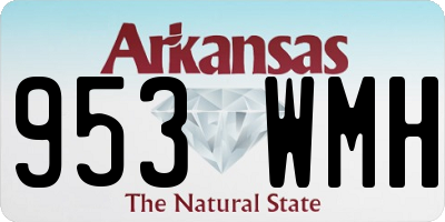 AR license plate 953WMH