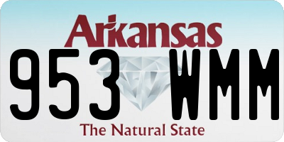 AR license plate 953WMM