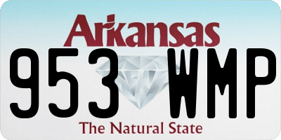 AR license plate 953WMP