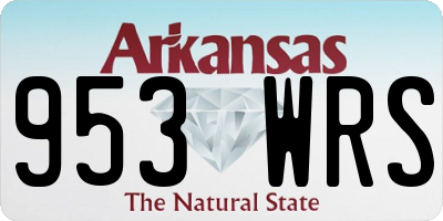 AR license plate 953WRS