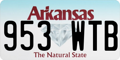 AR license plate 953WTB