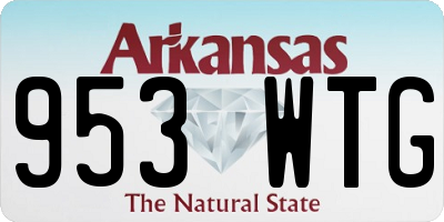 AR license plate 953WTG