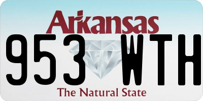 AR license plate 953WTH
