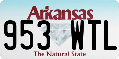 AR license plate 953WTL