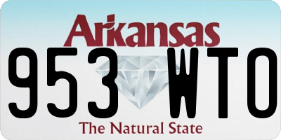 AR license plate 953WTO