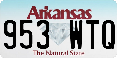 AR license plate 953WTQ