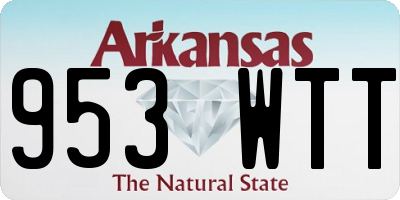 AR license plate 953WTT