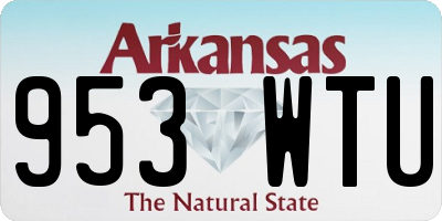 AR license plate 953WTU