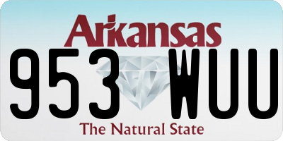 AR license plate 953WUU