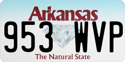 AR license plate 953WVP