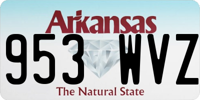 AR license plate 953WVZ