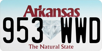 AR license plate 953WWD