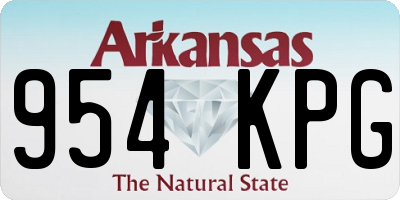 AR license plate 954KPG