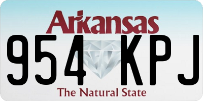 AR license plate 954KPJ