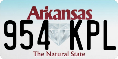 AR license plate 954KPL